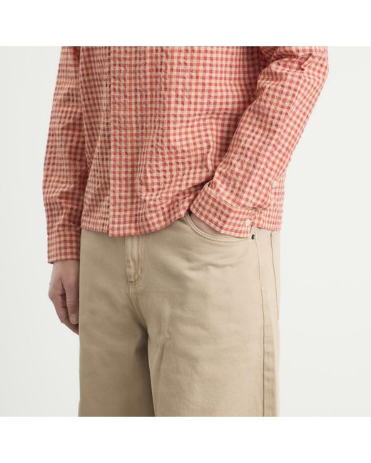 Wax London Natural Luca Twill Shorts for men
