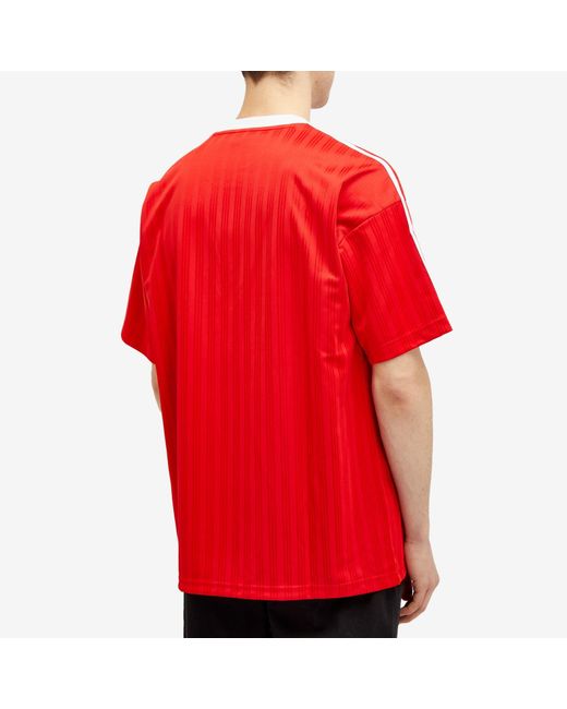 Adidas Red Adicolor Poly T-Shirt for men