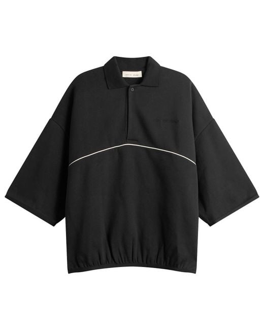 Fear Of God Black Active Trace Polo Sweatshirt for men