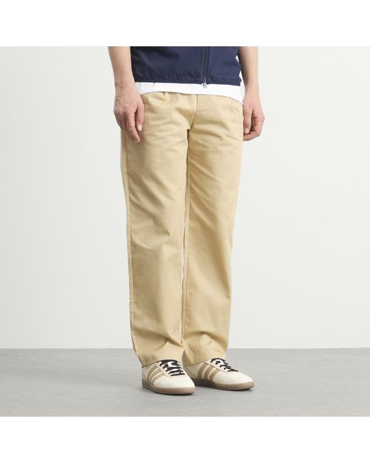 Malbon Natural Reverse Pleat Trouser for men