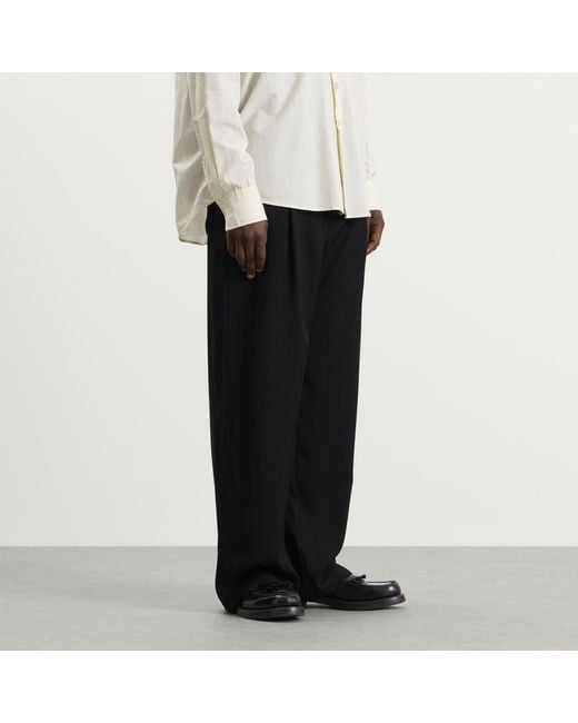 Our Legacy Black Night Drape Twill Leisure Trouser for men