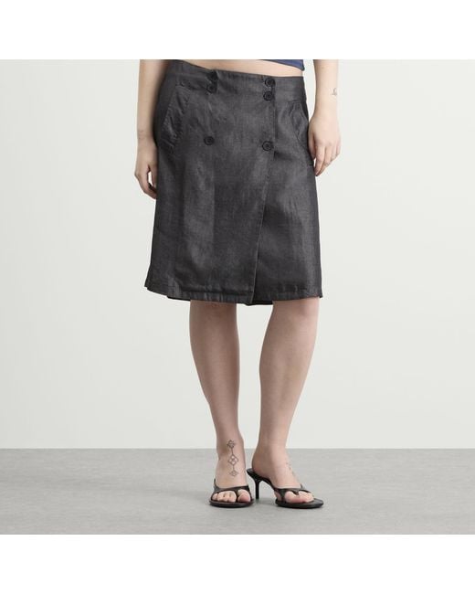 Peachy Den Gray Estelle Midi Skirt
