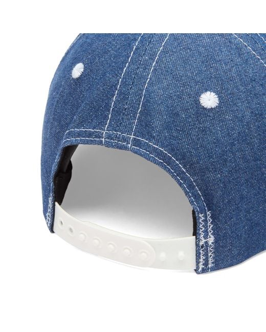 Randy's Garments Blue 5 Panel Logo Snapback Cap for men
