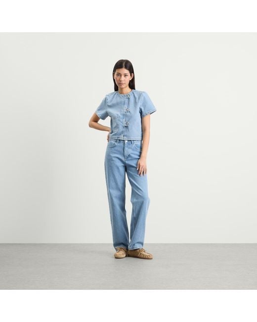 Hosbjerg Blue Bailey Denim Pants