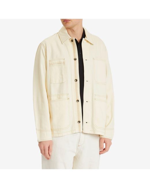 Rag & Bone Natural Graham Denim Chore Jacket for men