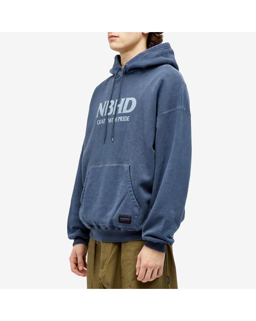 Neighborhood Pigment Dyed Hoodie in Blue for Men | Lyst UK