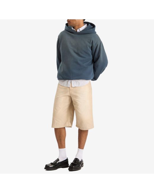Acne Natural Traffic Sand Wash Denim Shorts for men