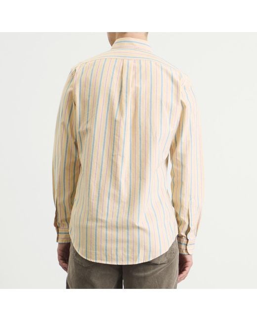 Polo Ralph Lauren Natural Button Down Stripe Oxford Shirt for men
