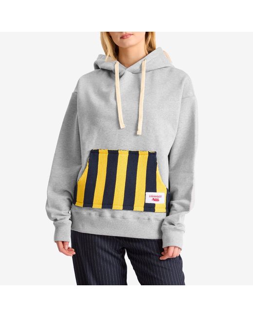 Charles Jeffrey Gray Patch Ears Hoody