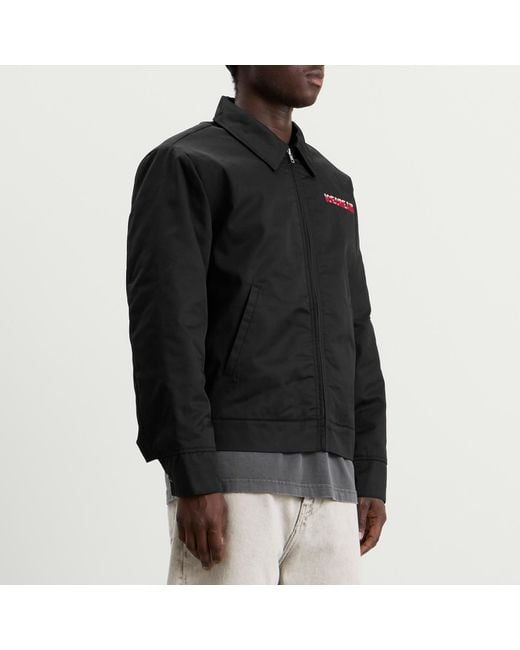 ICECREAM Black Drippy Quilted Work Jacket for men