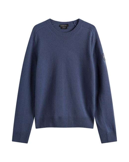 Canada Goose Blue Matawin Crew Knit for men