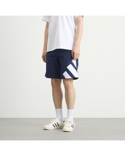 Adidas Blue Three Bar Logo Short for men