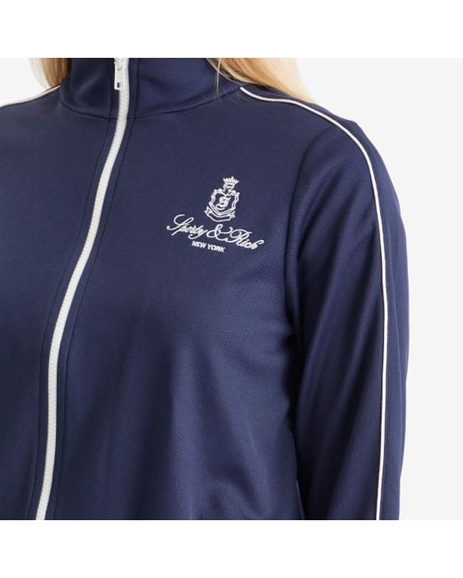 Sporty & Rich Blue Vendome Track Jacket