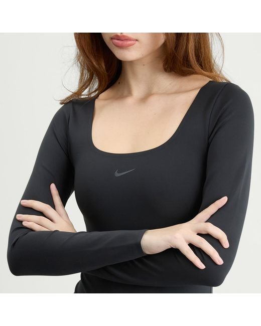 Nike Blue Form Longsleeve Bodysuit