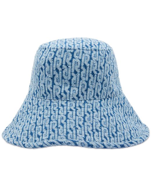 Rabanne Blue Logo Denim Bucket Hat