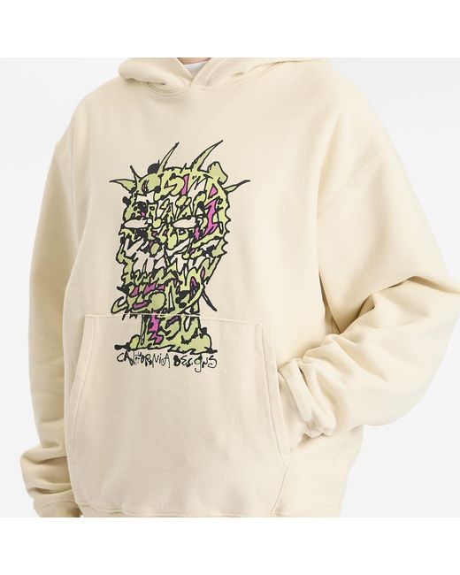 Brain Dead Natural Scrambled Head Hoodie for men