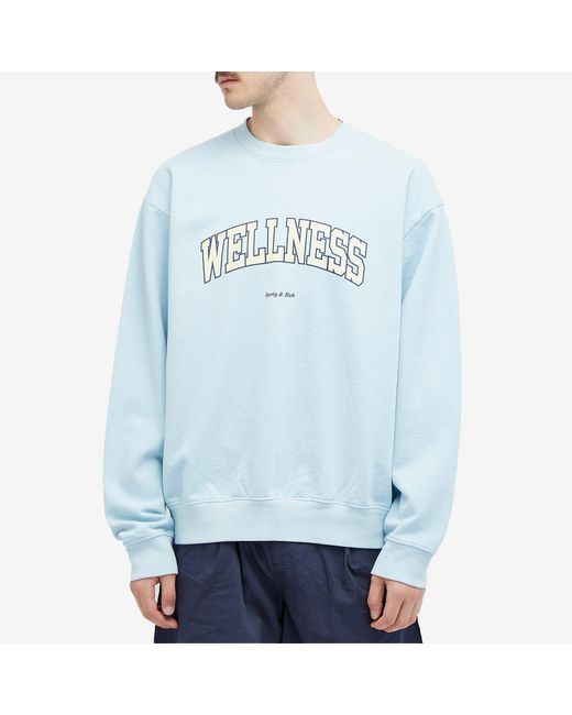 Sporty & Rich Wellness Ivy Sweatshirt in Blue | Lyst