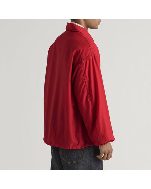 Visvim Red Windfall Coach Jacket for men