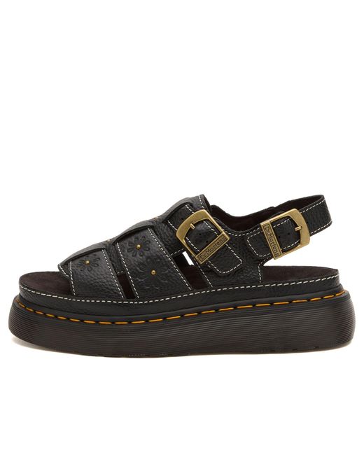 Dr. Martens Black Wrenlie Open Fl Sandal
