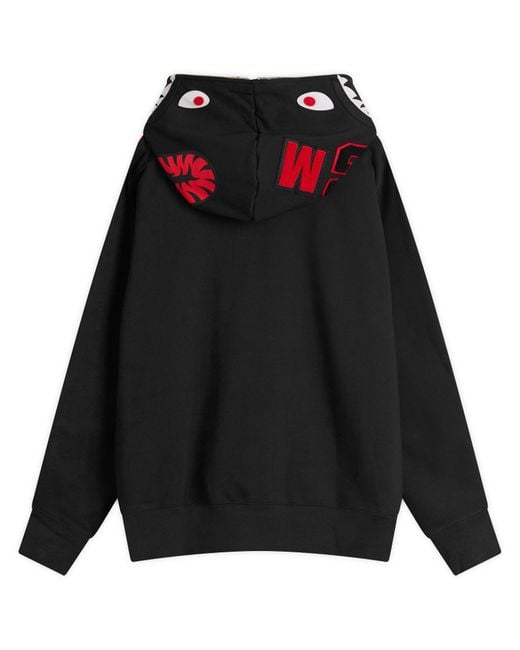 adidas X Bape Shark Hoodie in Black | Lyst UK