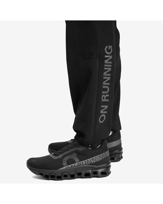 On Shoes Black Pace Pants for men
