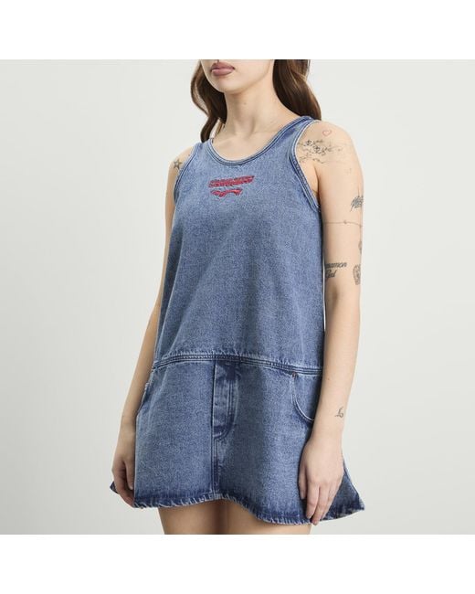 Charles Jeffrey Blue Denim Vest Dress