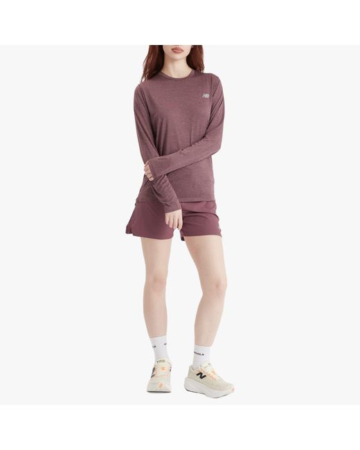 New Balance Purple Athletics Long Sleeve
