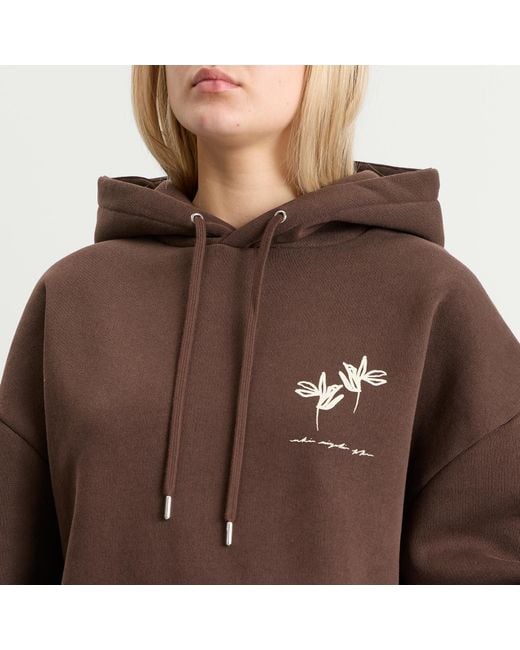 MKI Miyuki-Zoku Brown Ink Flower Hoodie Presented By End
