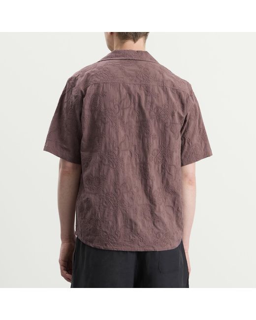 Corridor NYC Brown Paisley Embroidery Ss for men