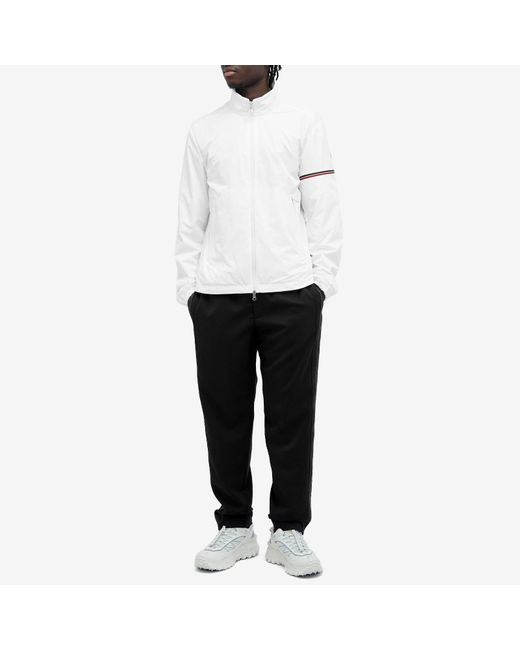 Moncler White Ruinette Micro Soft Nylon Jacket for men