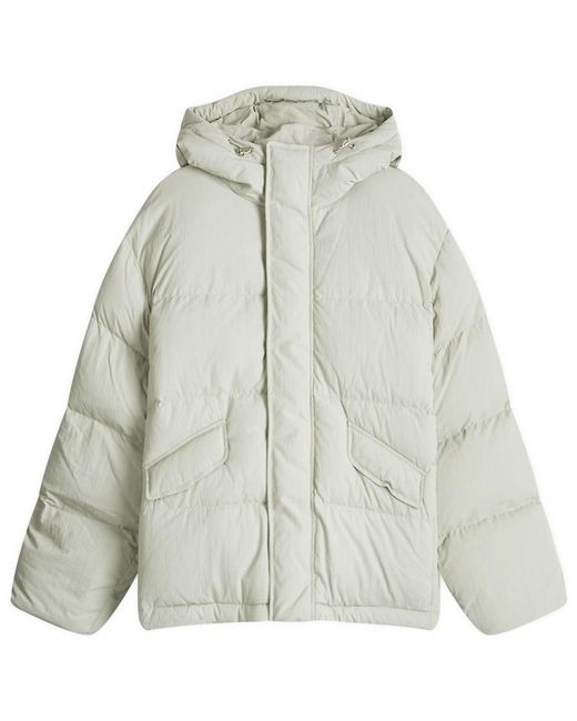 DUNST Gray Hooded Volume Goose Down Jacket