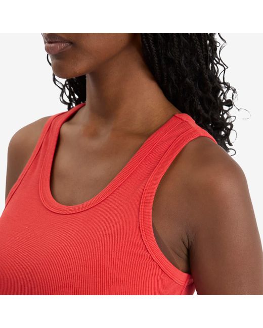Entire studios Red Rib Tank Top