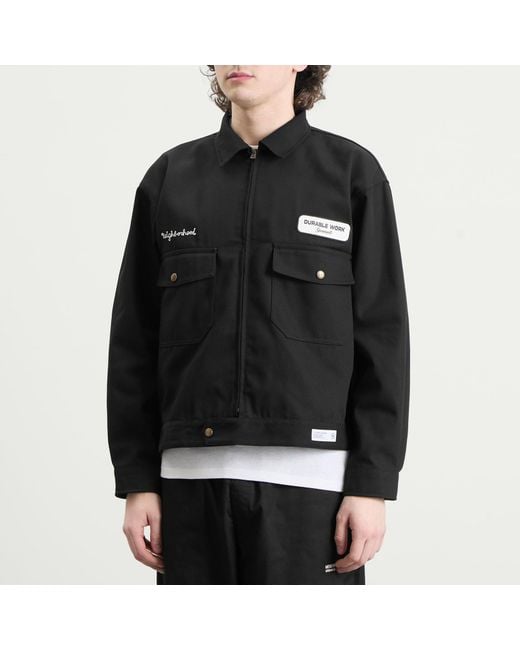 Neighborhood Zip Work Jacket in Black for Men | Lyst