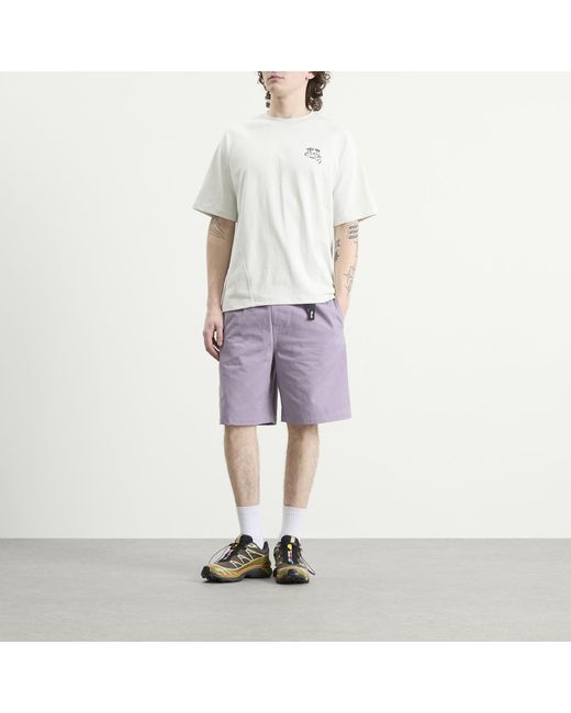 KARMA8A Purple Belted Casual Shorts for men
