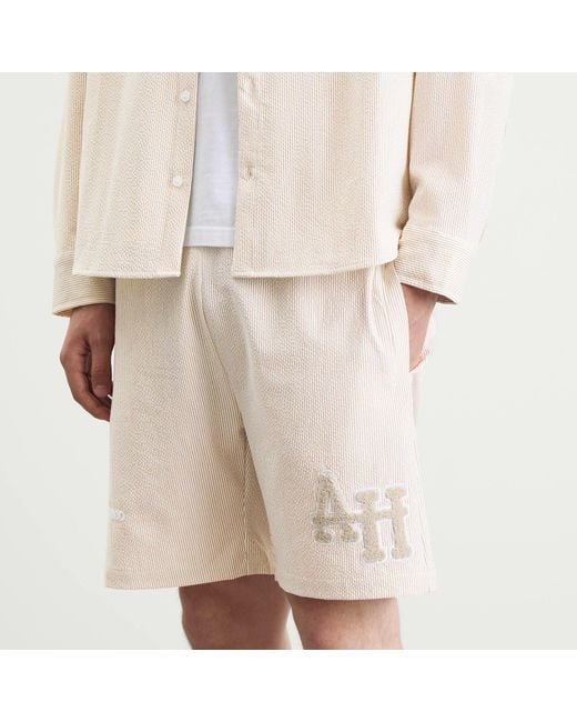 Annie Hood Natural College Seersucker Shorts for men