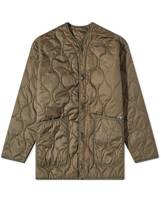 Uniform Experiment Oversized Quilted Jacket in Green for Men | Lyst