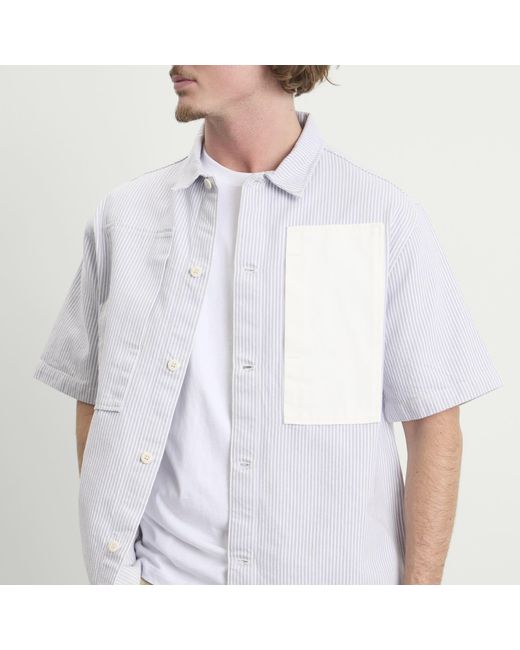 Stan Ray Blue Short Sleeve Painter Shirt for men