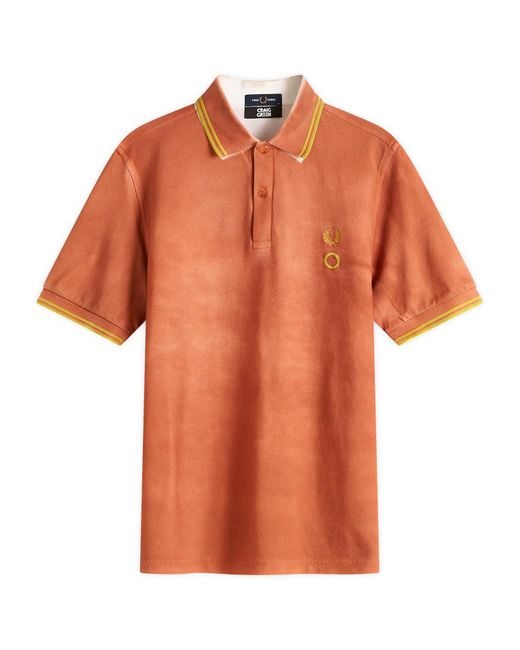 Fred Perry Orange X Craig Tennis Polo Shirt for men