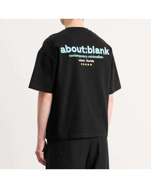 About Blank Black Vercetti T-Shirt for men
