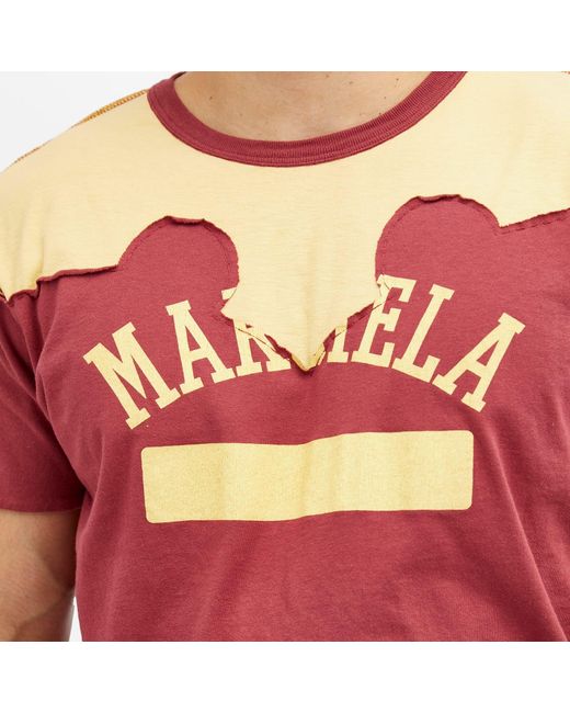 Maison Margiela Red Western Logo T-Shirt for men