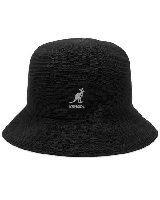 MASTERMIND WORLD Black Kangol X Mastermind Japan Tropic Casual Bucket Hat for men
