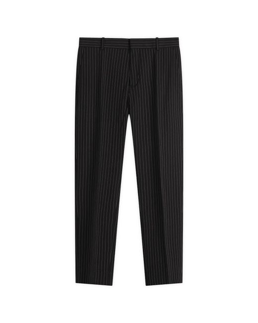 Acne Black Pinstripe Trousers for men