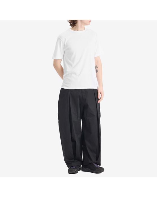 Nanamica White Loopwheel Coolmax Jersey T-Shirt for men
