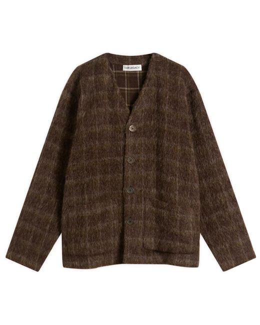 Our Legacy Brown Mohair Cardigan for men