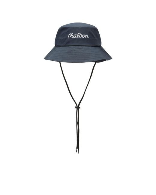 Malbon Blue Logo Bucket Hat for men