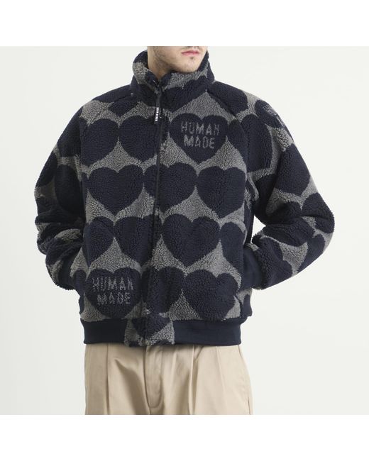 Human Made Blue Heart Fleece Jacket for men