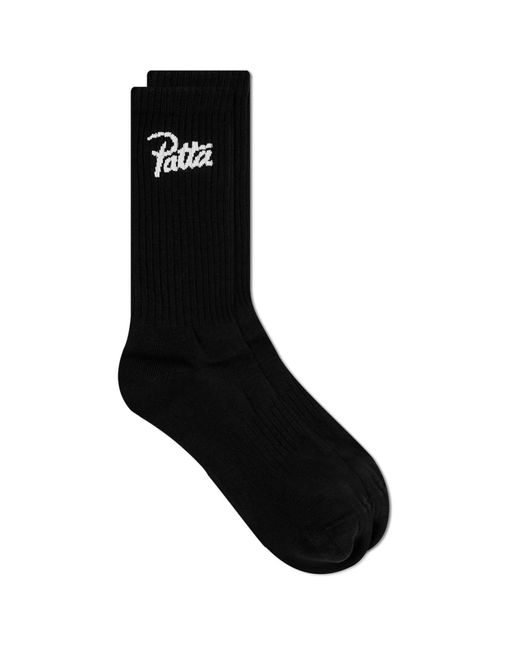 PATTA Black Sport Sock for men