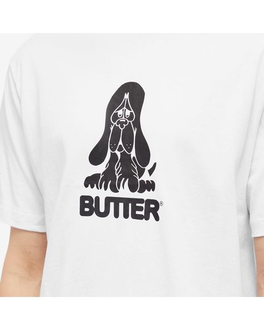 Butter Goods White Hound T-Shirt for men