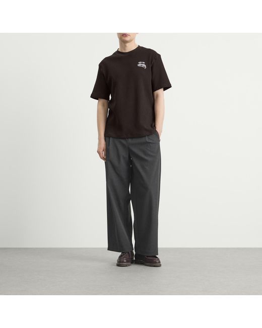 KARMA8A Black Rive Gaufre T-Shirt for men
