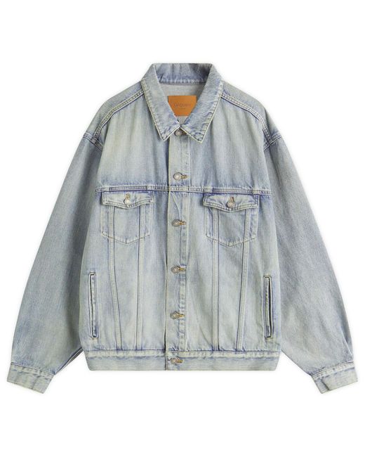 Saint Laurent Blue Denim Trucker Jacket for men